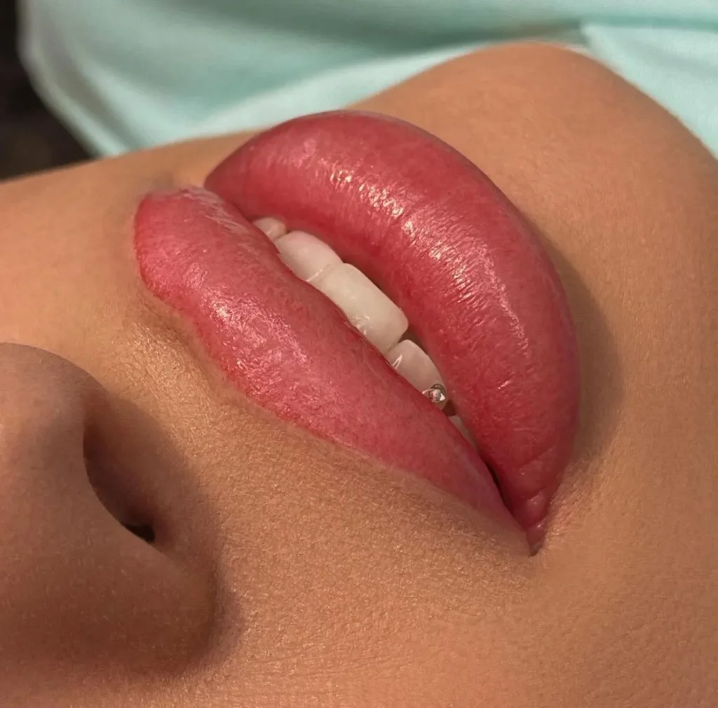 lip tattoo lipstick